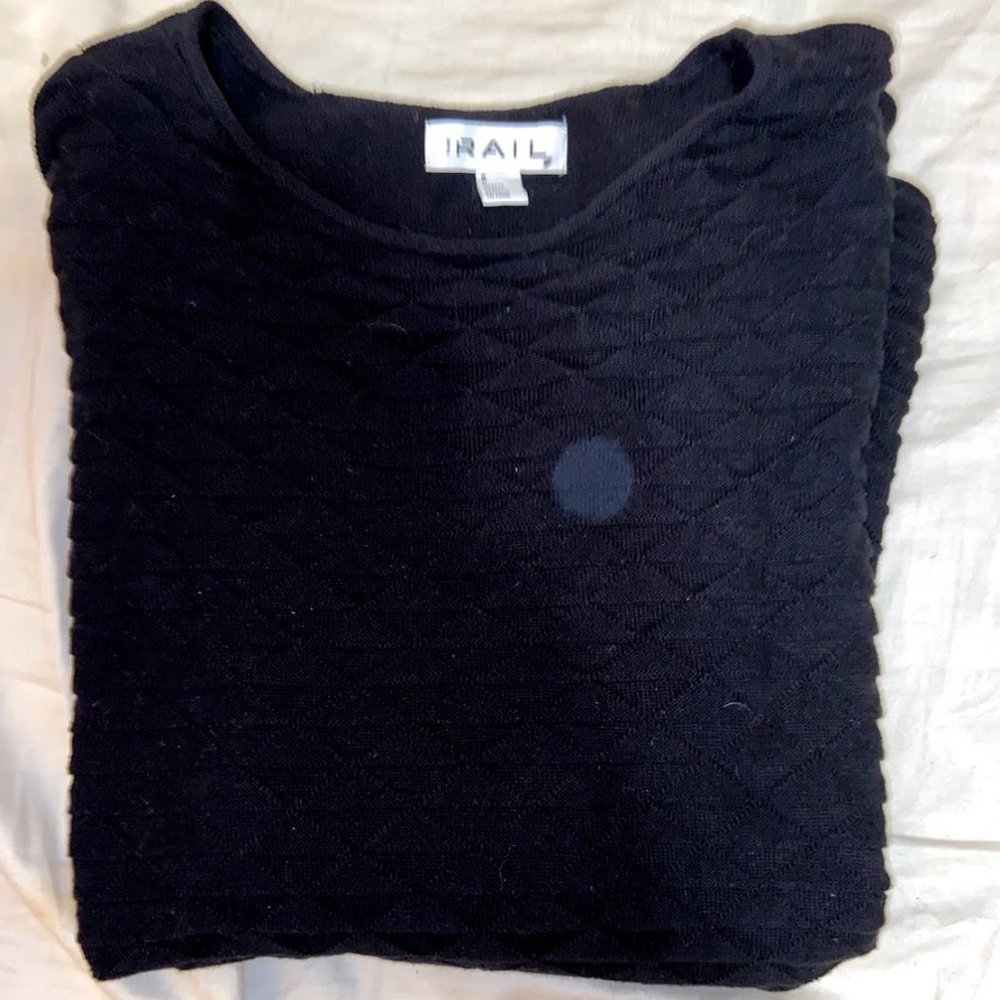 The Rail Black Textured sweater